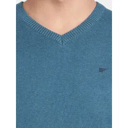 t-base V-Neck Long Sleeves Cotton Pullover image 3