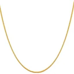 t trendy mart Gold Plated Chain Necklace, Lightweight Curb Link Design, Unisex-picture-20