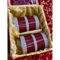 T4 JEWELS Set Of 2 Stone Srudded Bridal Chuda Bangle-picture-39