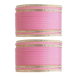 T4 JEWELS Set of 32 Gold-Plated Stone-Studded Bangle-picture-28