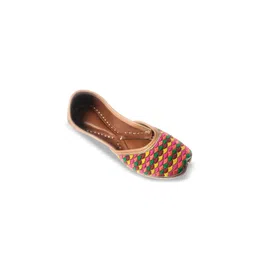 Ta Chic Girls Printed Ethnic Mojaris Flats-picture-53