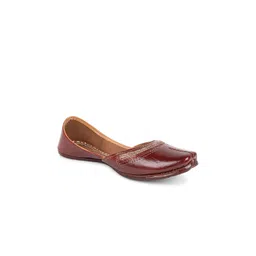 Ta Chic Textured Leather Square Toe Mojaris-picture-31