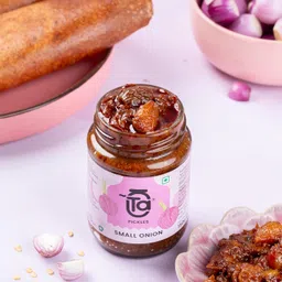 Ta Pickles | Small Onion Pickle | 150g | Made with Cold Pressed Oil | Homemade | Traditional Indian Taste | Natural | No Preservatives image 3
