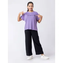 Taatoom Girls Printed T-shirt with Trousers-picture-24
