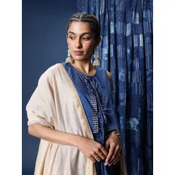 Taavi Festive Foil Printed Ready to Wear Lehenga & Blouse With Dupatta-picture-35