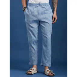 Taavi Men Md Rise Regular Fit Cotton Easy Wash Regular Trousers-picture-40