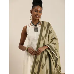 Taavi Woven Design Ikat Dupatta-picture-29