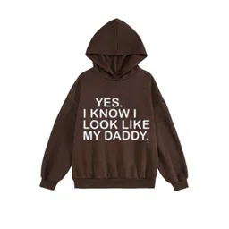 TABADTOD Kids Typography Printed Hooded Sweatshirt-picture-36