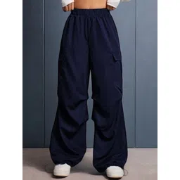 TABADTOD Women Relaxed Baggy Loose Fit Easy Wash Trousers-picture-10