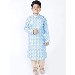 TABARD Boys Ethnic Motifs Printed Cotton Kurta-picture-30