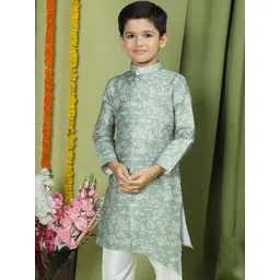 TABARD Boys Ethnic Motifs Printed Mandarin Collar Cotton Kurta-picture-15