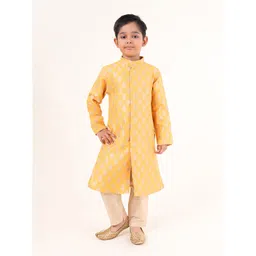 TABARD Boys Ethnic Motifs Printed Pure Cotton Straight Kurta with Trousers-picture-33