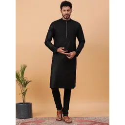 TABARD Mandarin Collar Pure Cotton Kurta With Churidar-picture-39