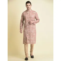 TABARD Men Cotton Floral Printed Kurta-picture-21