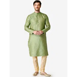 TABARD Men Silk blend Plain Kurta-picture-21