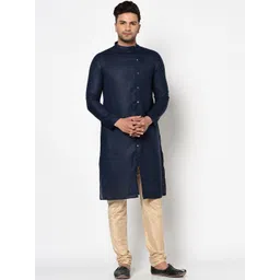 TABARD Men Solid Cotton Kurta-picture-18