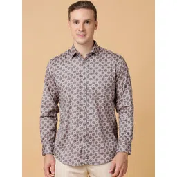 TABARD Men Spread Collar Conversational Printed Cotton Casual Shirt-picture-18