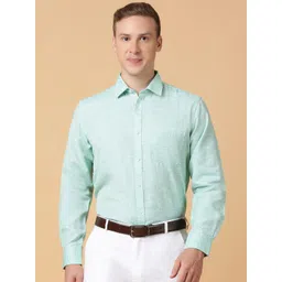 TABARD Men Spread Collar Solid Cotton Formal Shirt-picture-36