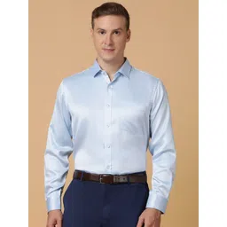 TABARD Men Spread Collar Solid Cotton Formal Shirt-picture-34