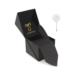 TADWILL Men Accessory Gift Set Of Tie With Lapel Pin & Pocket Square-picture-28