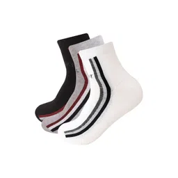 TADWILL Men Pack Of 3 Striped Cotton Odour-Free Anti-Bacterial Ankle Length Socks-picture-35