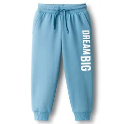 Taeko Looper Knit Full Length Lounge Pant With Dream Big Print - Light Blue-picture-13