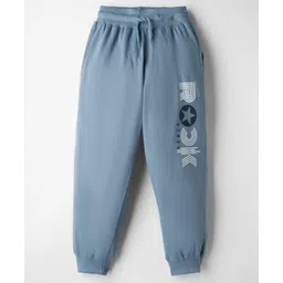 Taeko Looper Knit Lounge Pant with Rock Print - Light Blue-picture-18