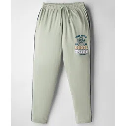 Taeko Single Jersey Knit Full Length Lounge Pant with Skates Print - Light Green-image-24