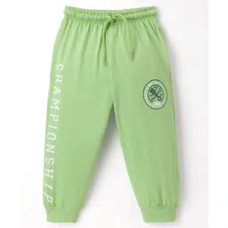 Taeko Single Jersey Knit Full Length Lounge Pant With Text Print - Light Green-image-20