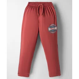 Taeko Single Jersey Knit Lounge Pant with Hall of Fame Print - Dark Peach-image-17