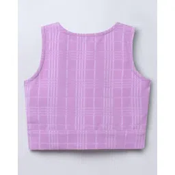 taffykids Girls Checks Wrap Top image 2