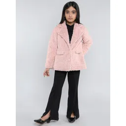 taffykids Girls Geometric Polycotton Longline Quilted Jacket-picture-36