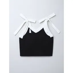 taffykids Girls Shoulder Tie-Up Crop Top-picture-22