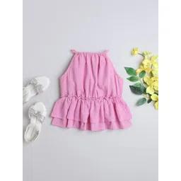 taffykids Halter Neck Cotton Cinched Waist Top-picture-47