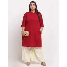 TAG 7 PLUS Women Pack Of 2 Off White Flared Ethnic Palazzos image 4