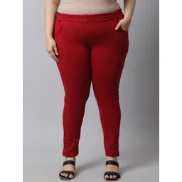TAG 7 PLUS Women Plus Size Solid Ankle-Length Legging-image-48