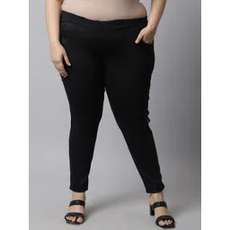TAG 7 PLUS Women Plus Size Solid Ankle Length Woolen Leggings-image-42