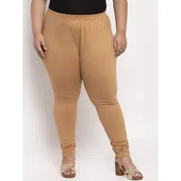 TAG 7 PLUS Women Solid Plus Size Beige Ankle Length Legging-picture-18