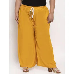 TAG 7 PLUS Women Yellow Solid Flared Palazzo-picture-46