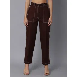 TAG 7 Brown Cotton Trousers-picture-15