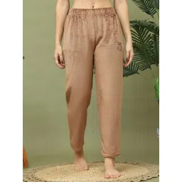 TAG 7 Brown Velvet Regular Lounge Pant-picture-12