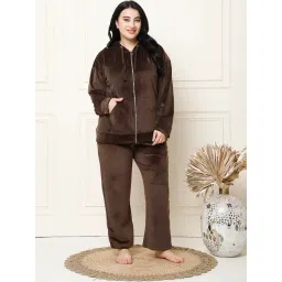 TAG 7 Brown Velvet Relaxed Fit Lounge Wear-picture-29