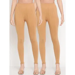 TAG 7 Pack of 2 Beige Ankle Length Leggings-picture-36