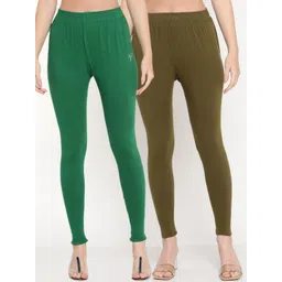 TAG 7 Pack of 2 Green Ankle Length Leggings-picture-27