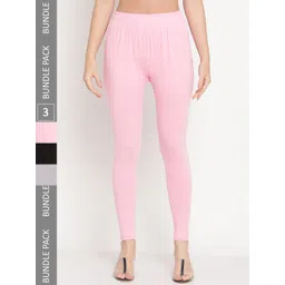 TAG 7 Pack Of 3 Ankle Length Casual Leggings-picture-36