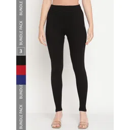 TAG 7 Pack Of 3 Ankle Length Casual Leggings-picture-10
