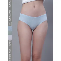 TAG 7 Pack Of 3 Low-Rise Cotton Hipster Briefs UGCOM26-S-picture-20