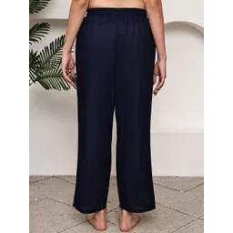 TAG 7 Self Design Cotton Straight Lounge Pants image 4