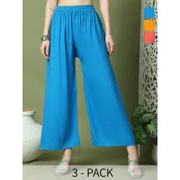 TAG 7 Women 3 Flared Palazzos-picture-30