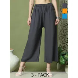 TAG 7 Women 3 Flared Palazzos-picture-34